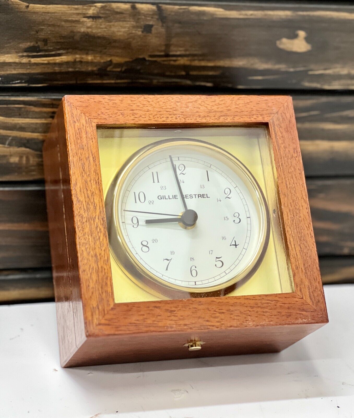 Antique Marine Victorian Style Old Gillie Sestrel Ship Chronometer Quartz Clock