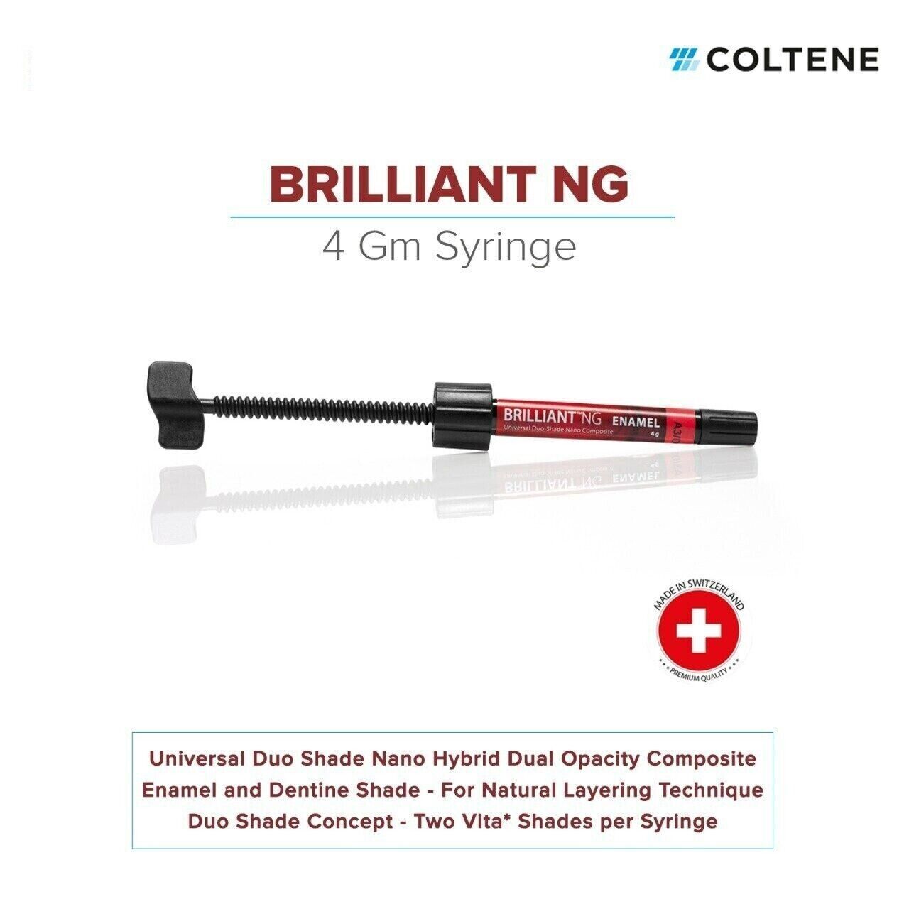 Coltene Brilliant NG Universal Composite Resin Quickly & Easily Polished 4gm