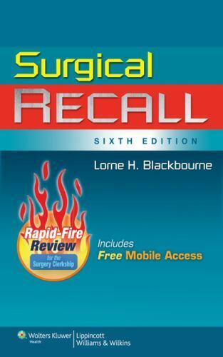 Surgical Recall by Blackbourne, Lorne H.