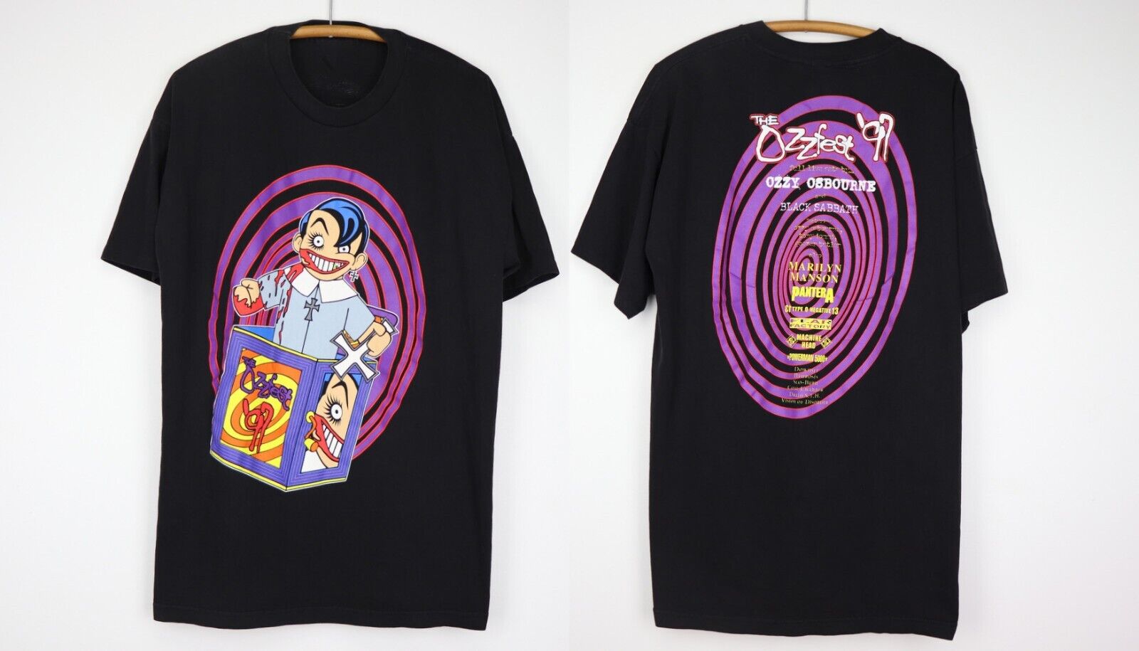 Vintage 1997 Ozzy Osbourne Ozzfest Shirt 2 SIDES Black Unisex S-234XL LE303