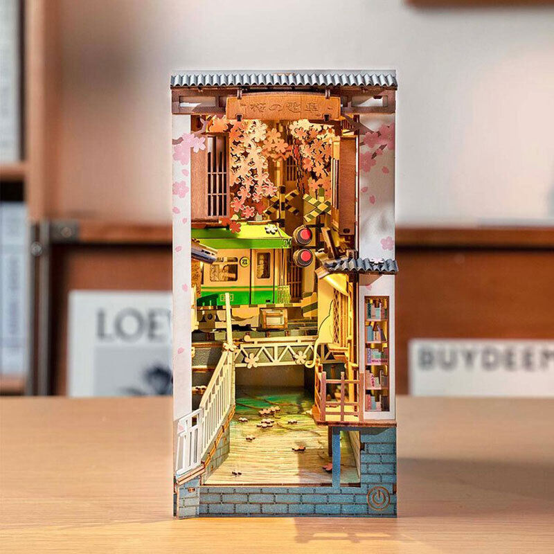  Robotime Rolife 7 Kinds DIY Book Nook Stories Wooden Miniature Doll House TGB
