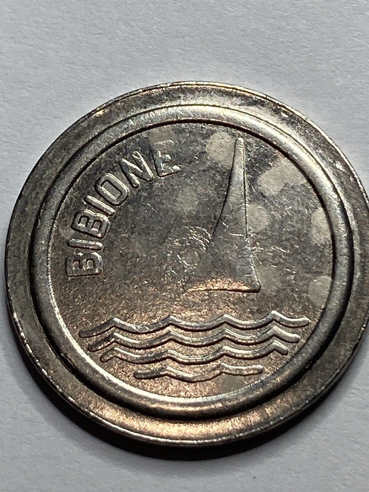 RARE ITALY BIBIONE ARCADE TOKEN  GOOD FOR 1 FREE PLAY #rq1