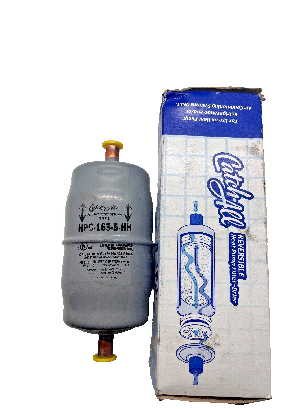 Sporlan Catch-All Reversible Heat Pump Filter-Drier HPC-163-S-HH 3/8 LOT of 2