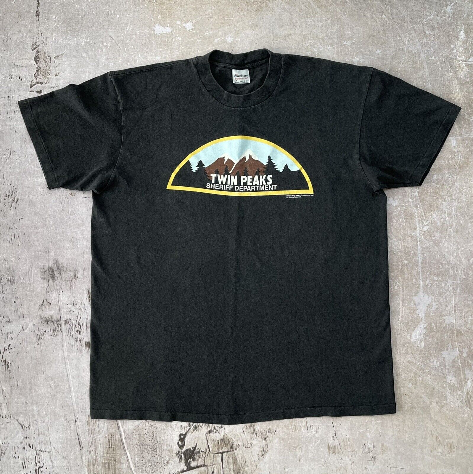 Vintage Twin Peaks T-shirt David Lynch 1990 Tv Promo Original Single Stitch Cult