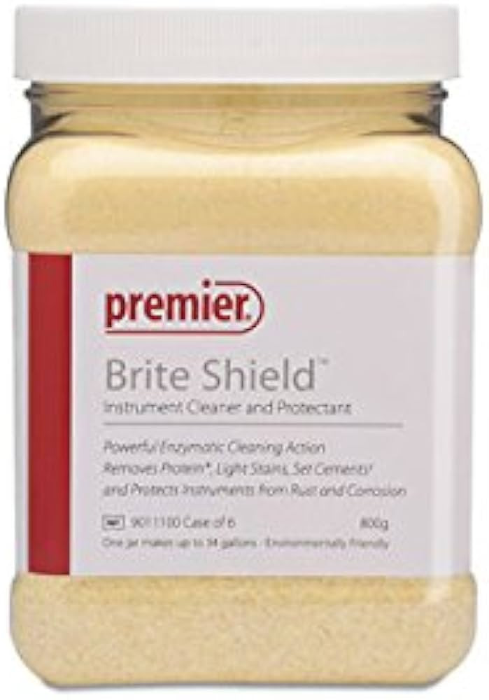 Premier Dental 9011100 Brite Shield Enzymatic Cleaner Powder 800 Gm
