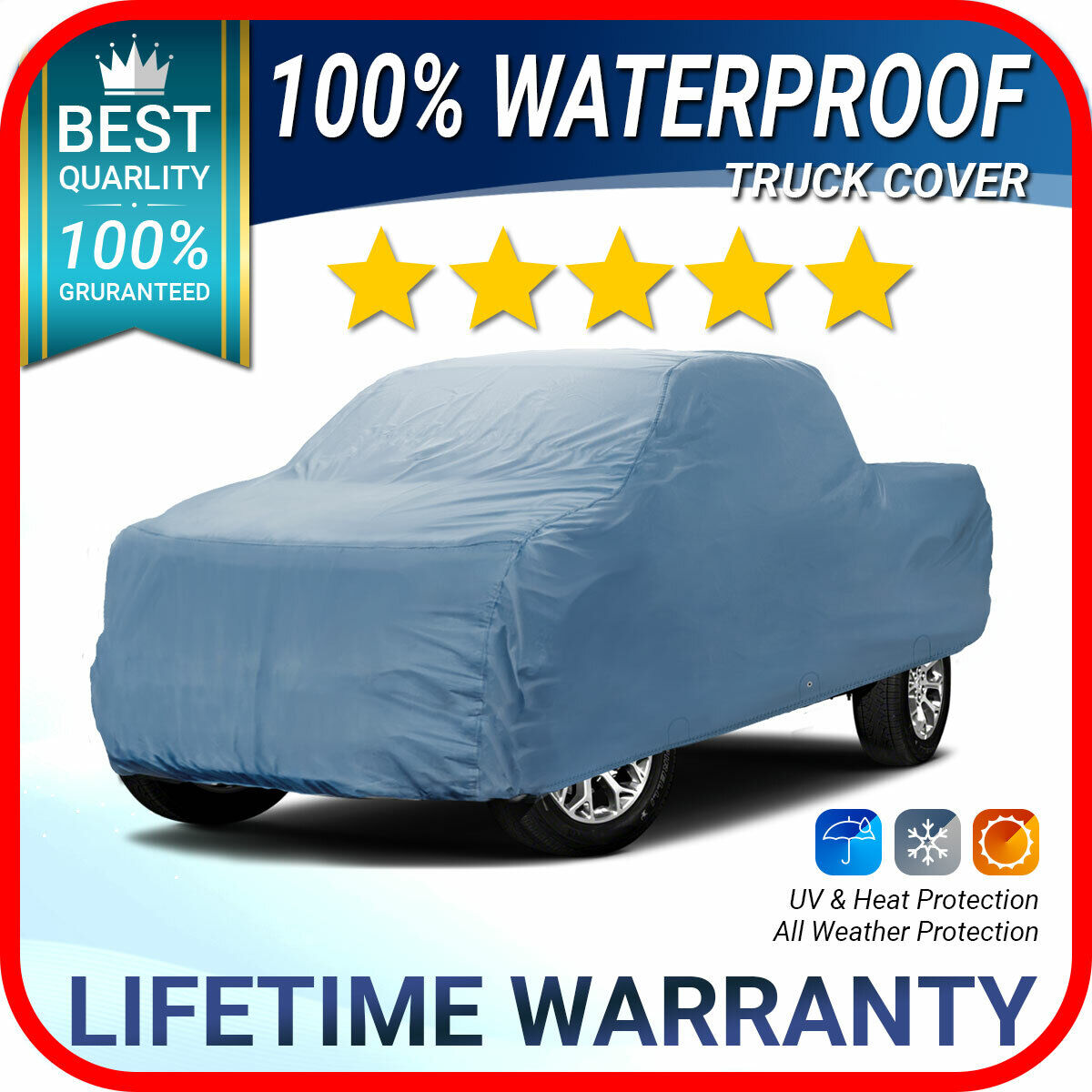 For [DODGE RAM 1500] 100% Waterproof / Lifetime Warranty Custom Truck Car Cover