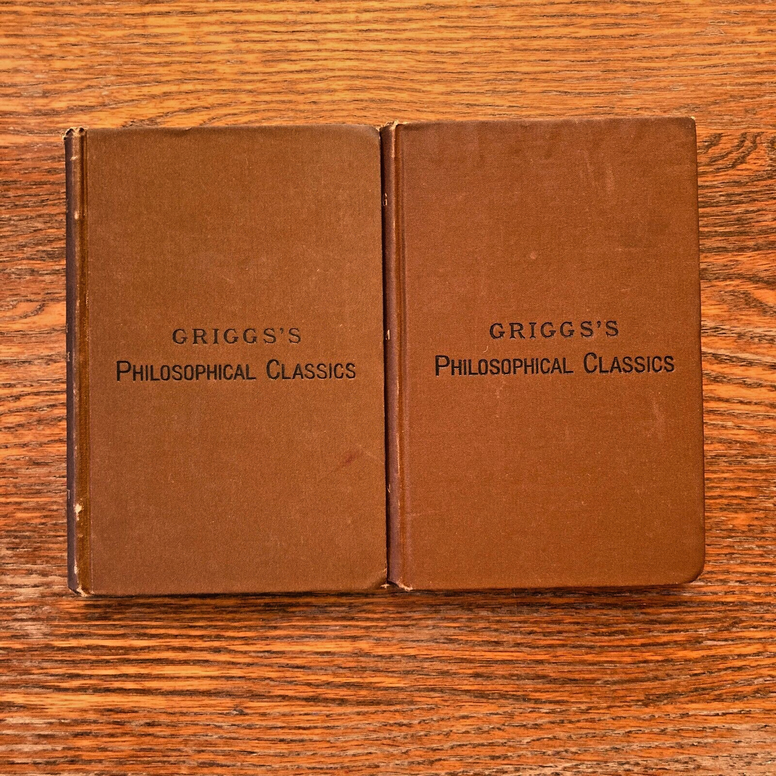 Grigg\'s Philosophical Classics Two Volumes John Watson & Charles Everett 1882-84