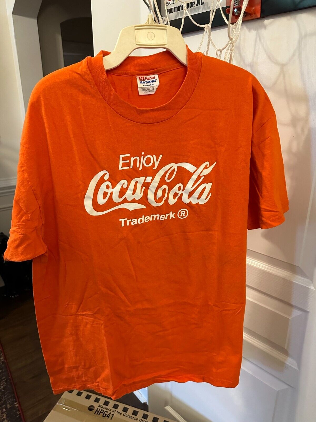 Coca Cola Coke XL Mens vintage Orange t-shirt USA