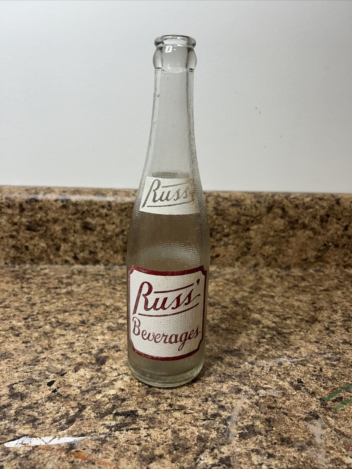 Vintage Alabama Acl Soda Russ Beverages Mobile Ala. 10oz Soda Bottle