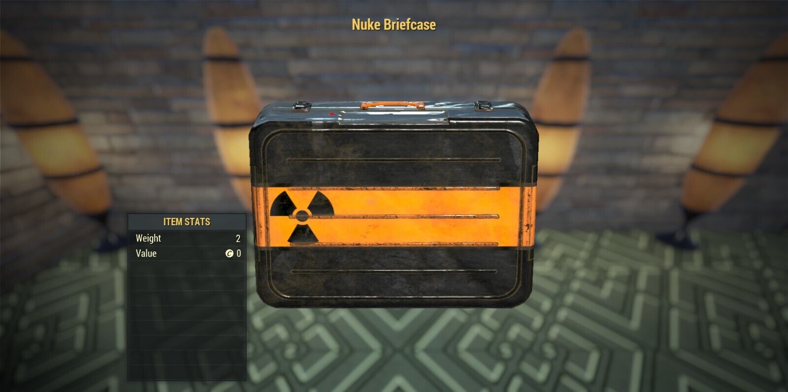 ⭐⭐⭐ (PC) Extremely Rare Dev-Room Nuclear Briefcase (Camp Display Item) ⭐⭐⭐