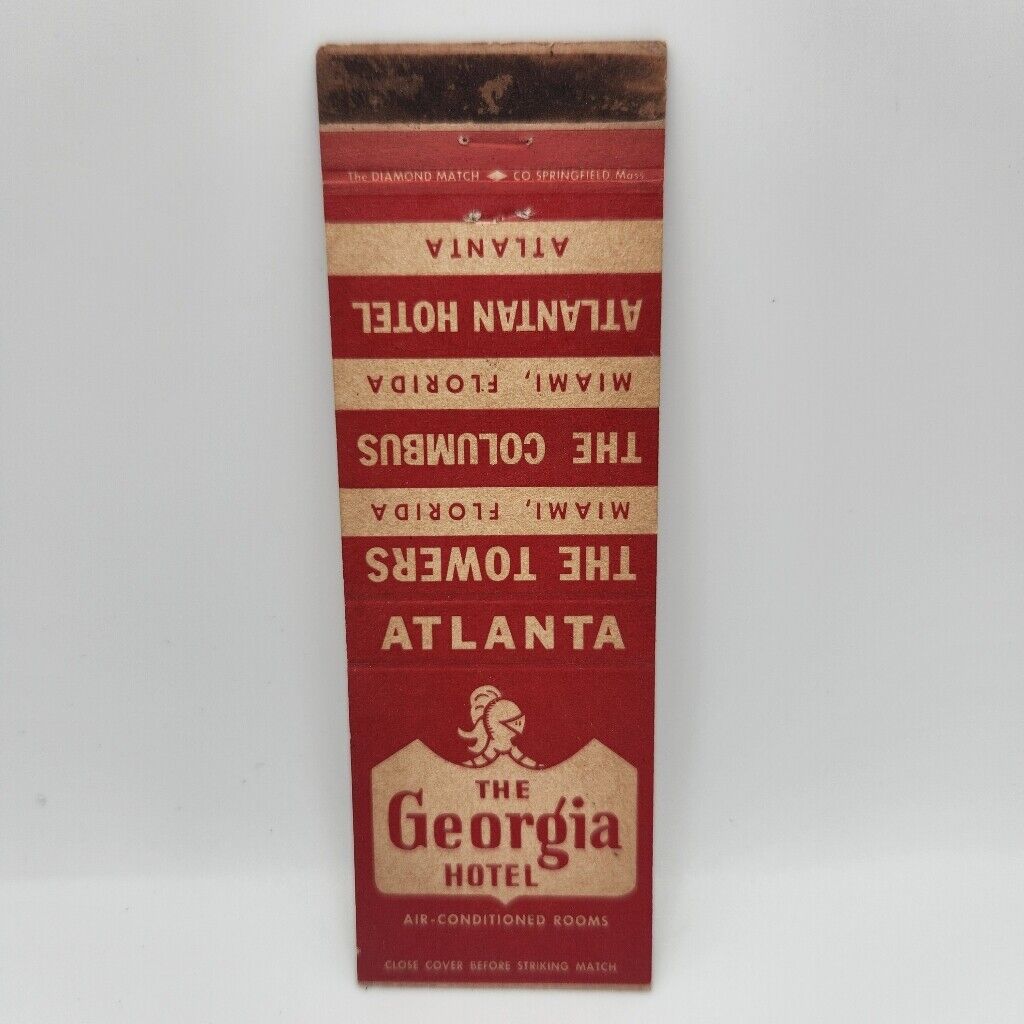 Vintage Matchbook The Georgia Hotel Atlanta 1950s 60s Collectible 