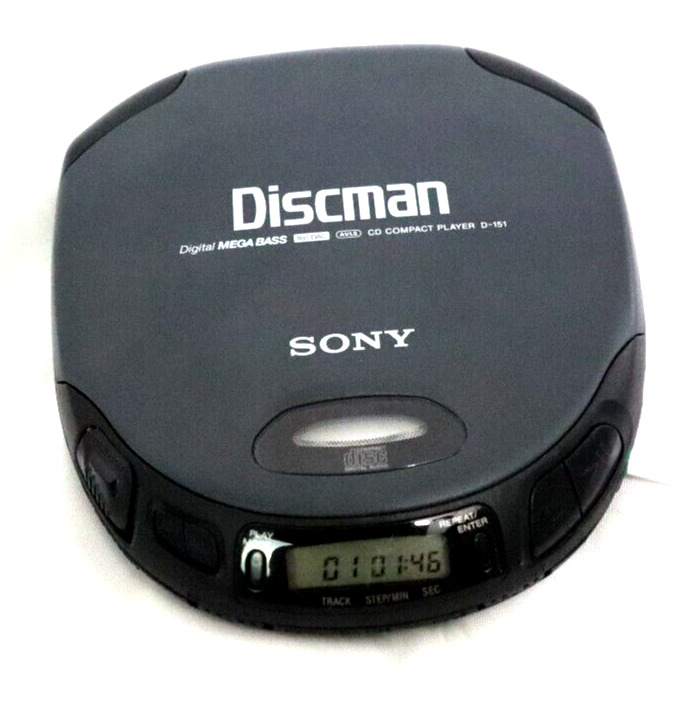 1997 SONY Discman Digital Mega Bass Portable Compact Disc Player TESTED Working