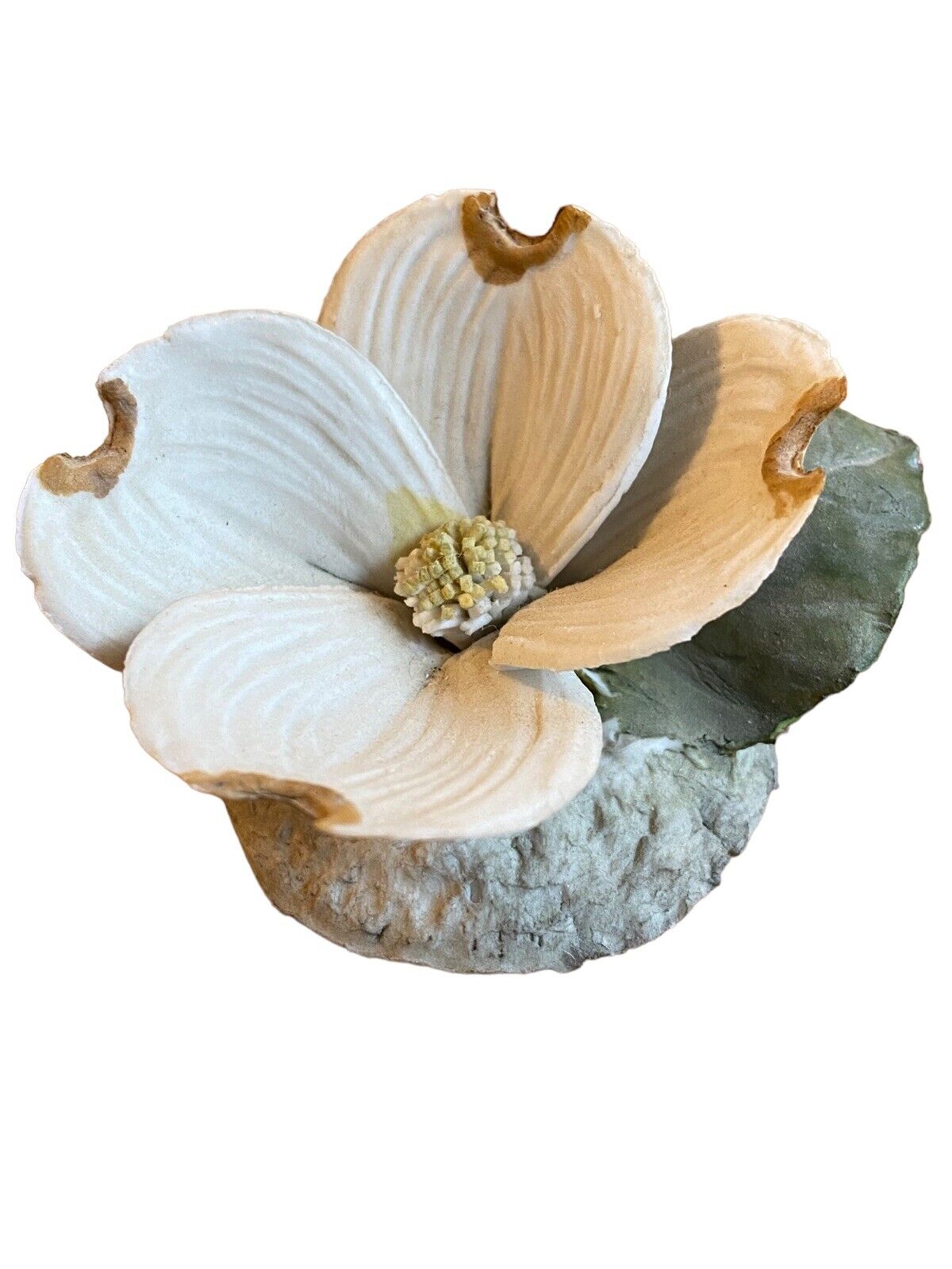 Vintage Capodimonte Napoleon Italy Porcelain Dogwood Floral Flower Bloom Italian