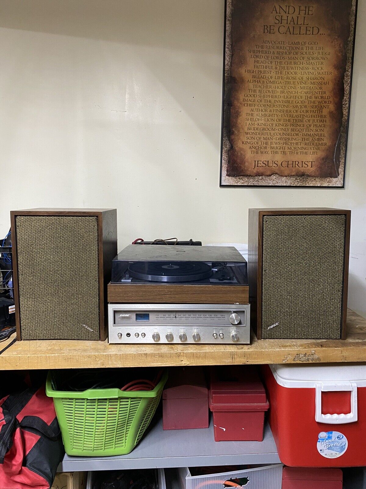 Vintage Bose Model 360 Stereo System With Turntable