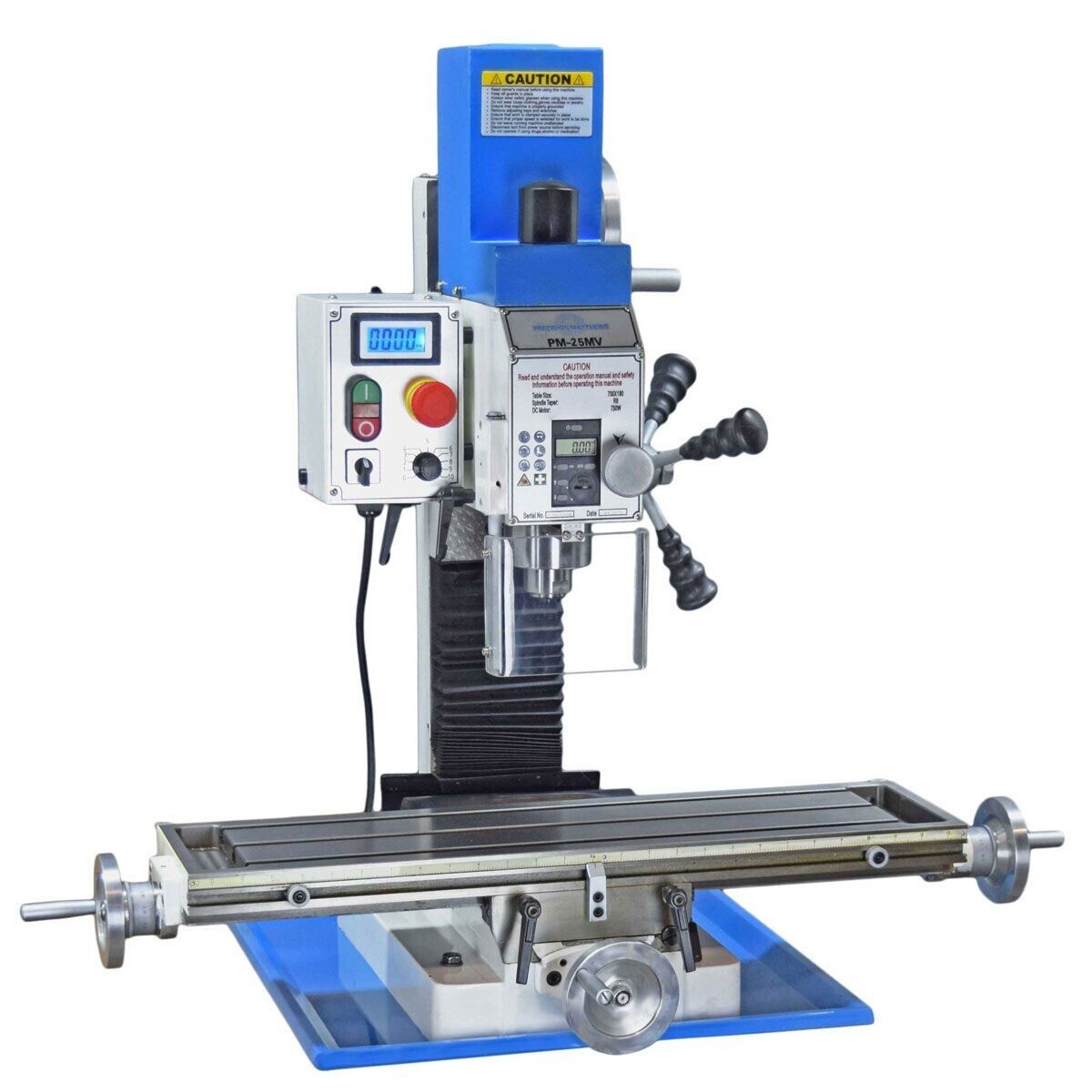 PM-25MV Precision Benchtop Milling Machine with 3-Axis DRO 