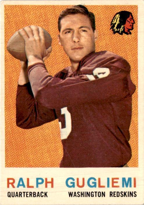 1959 Topps #97 Ralph Guglielmi Washington Redskins Vintage Original