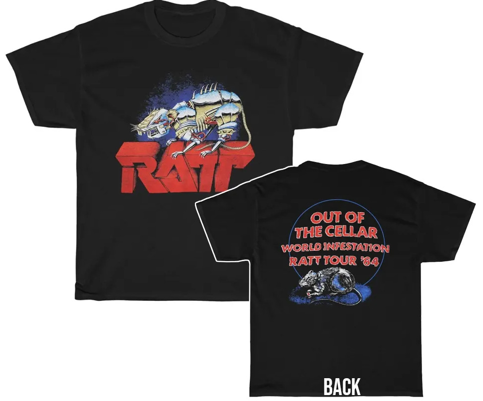 Ratt\' 1984 Out of the Cellar World Infestation Tour Shirt