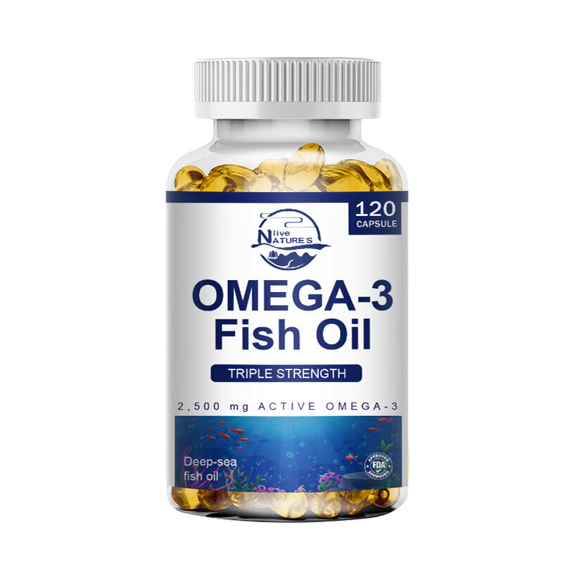 1-4X Omega 3 Fish Oil Capsules Triple Strength Joint Support 2160 mg EPA & DHA