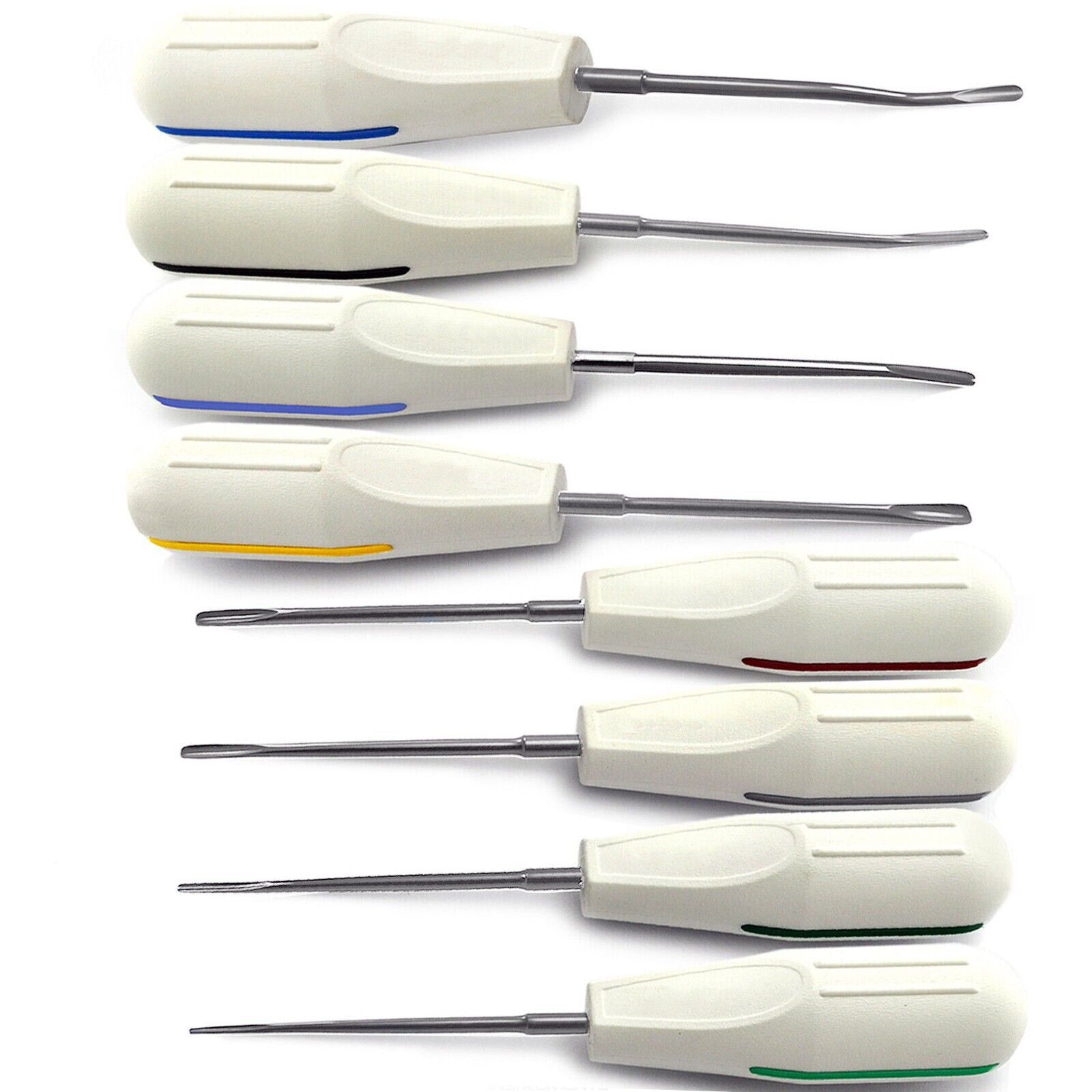 Set Of 8 Luxating Root Elevators Oral Surgery Tooth Extracting Extraction Dental