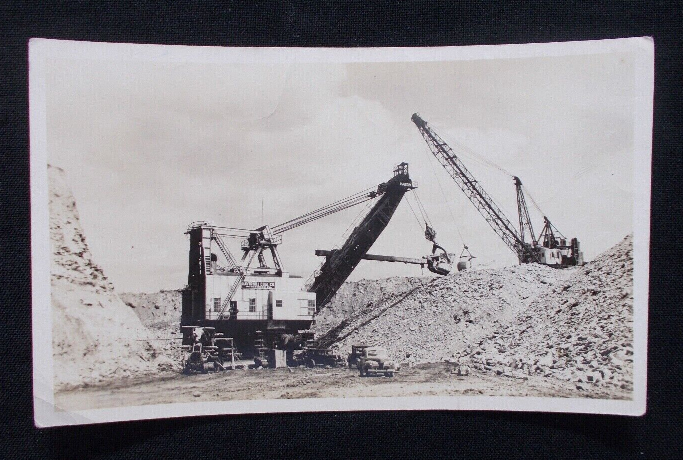 Antique Steam Shovel Original Photo Havermill Coal Company Pittsburgh Pa. c1940s