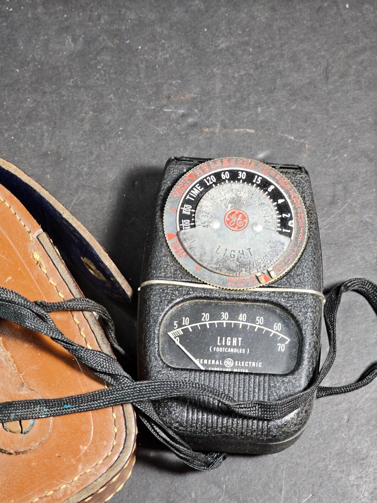 1950s light meter for photography work. great piece of history 3x5.