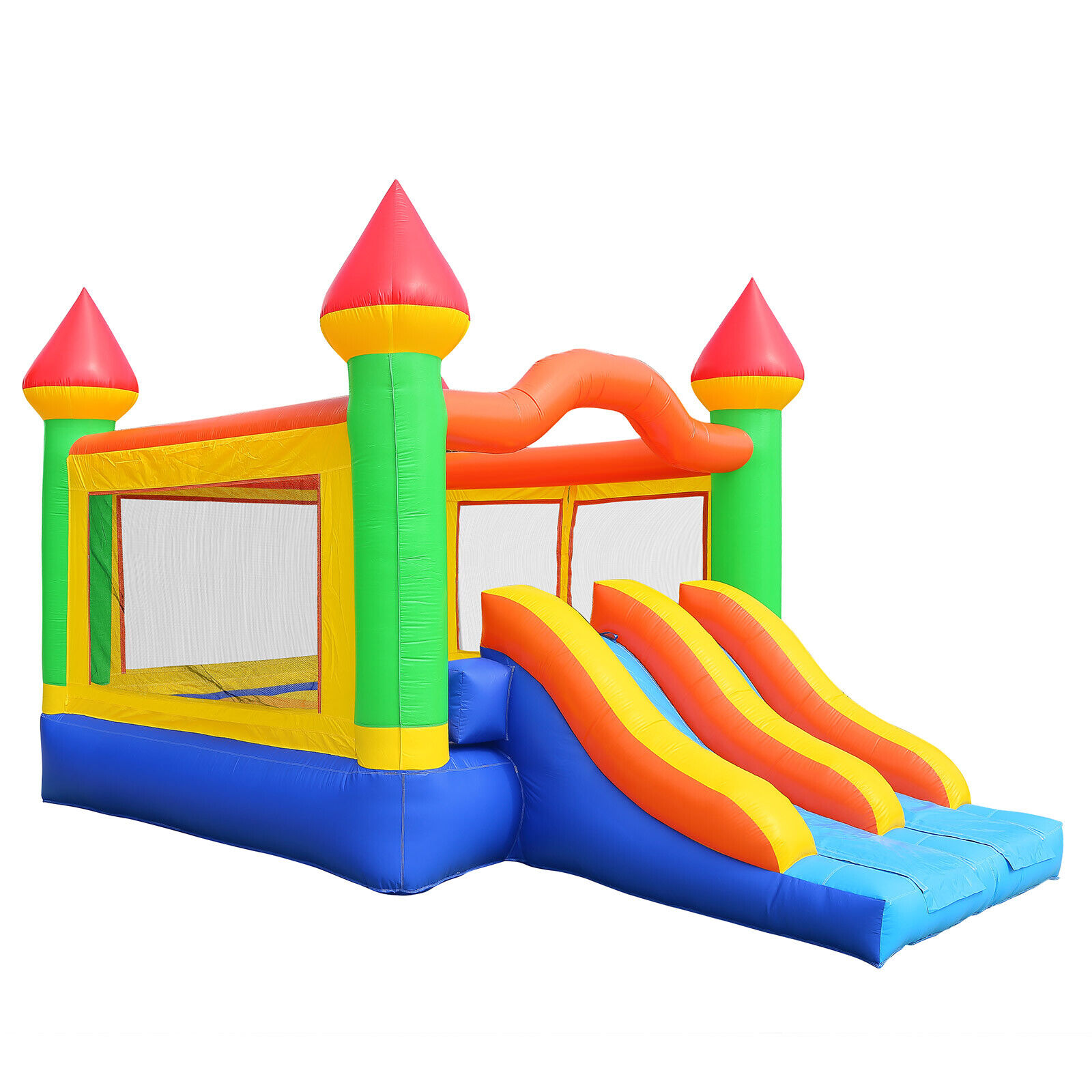 Commercial Grade Mega Double Slide Bounce House and Blower