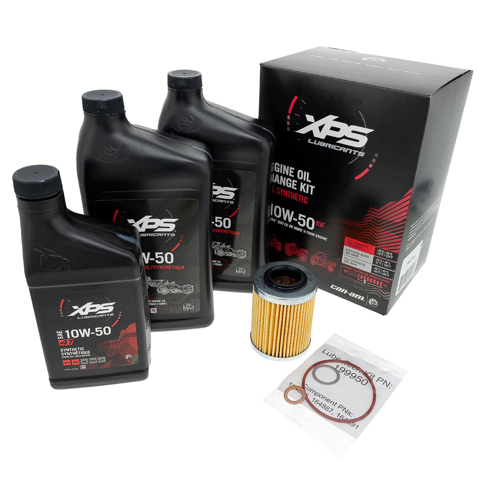 BRP 9779252 Can-Am XPS 4T 10W-50 Rotax Engine Oil Change Kit 500cc Engines