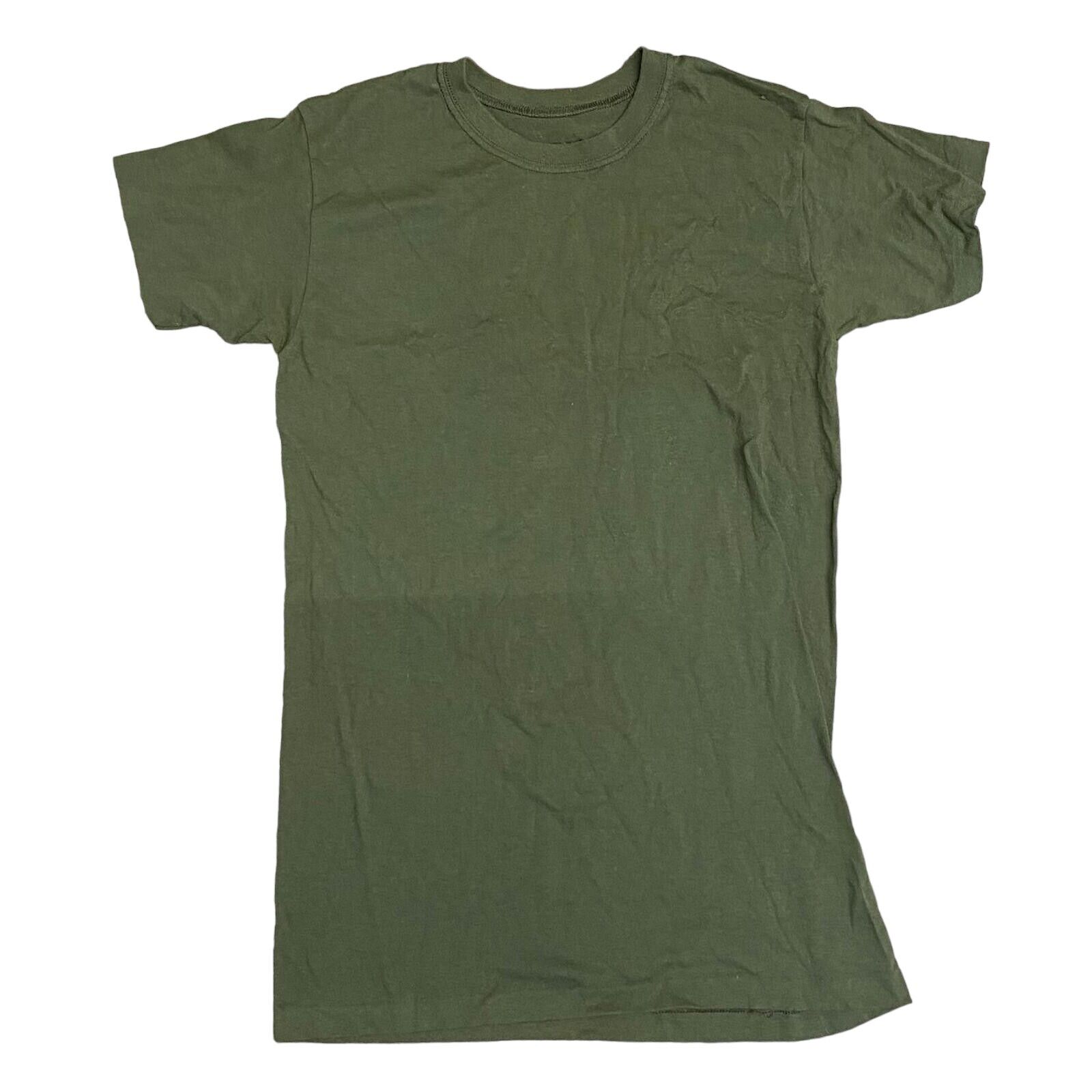 Vintage US Marine Single Stitch T-Shirt XS Green Short Sleeve Blank Tee Unisex