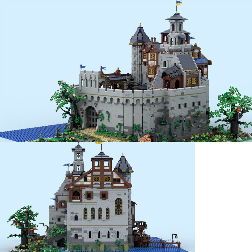 Medieval Royal Castle with Fully Detailed Interior 10653 Pieces MOC Build Toy