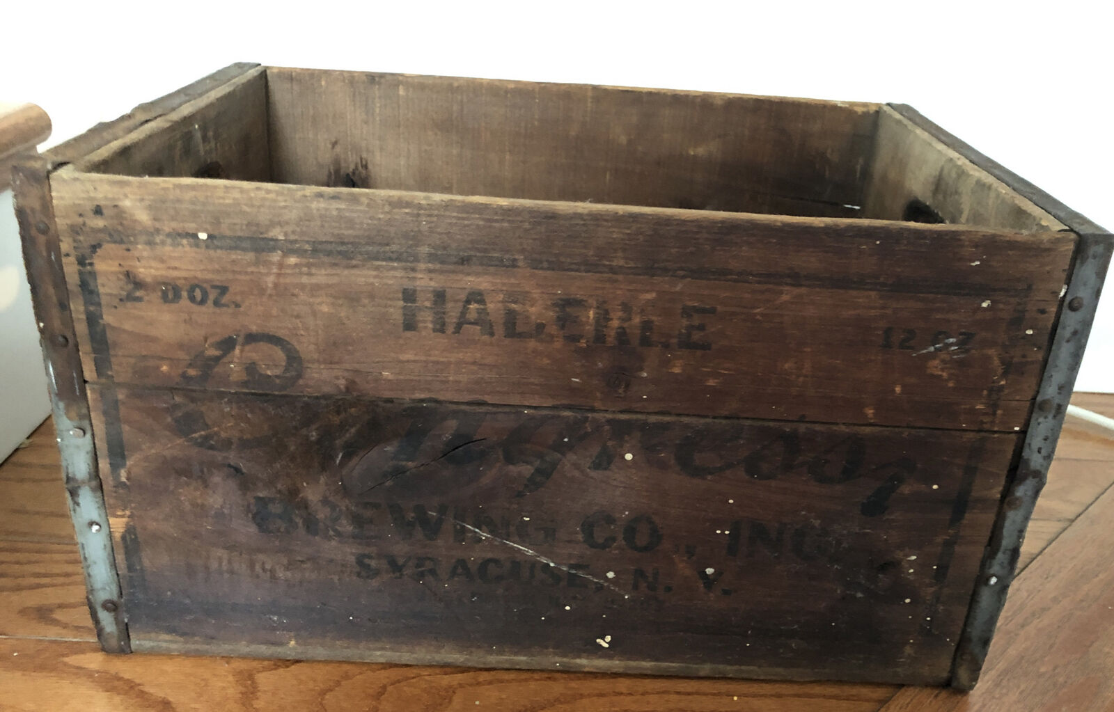 Vintage Haberle Congress Brewing Beer Wood Crate 
