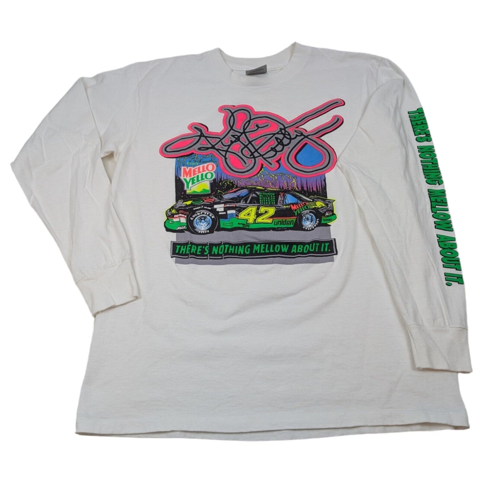Kyle Petty Mello Yello Racing Long Sleeve T-Shirt Large VTG 90’s NASCAR