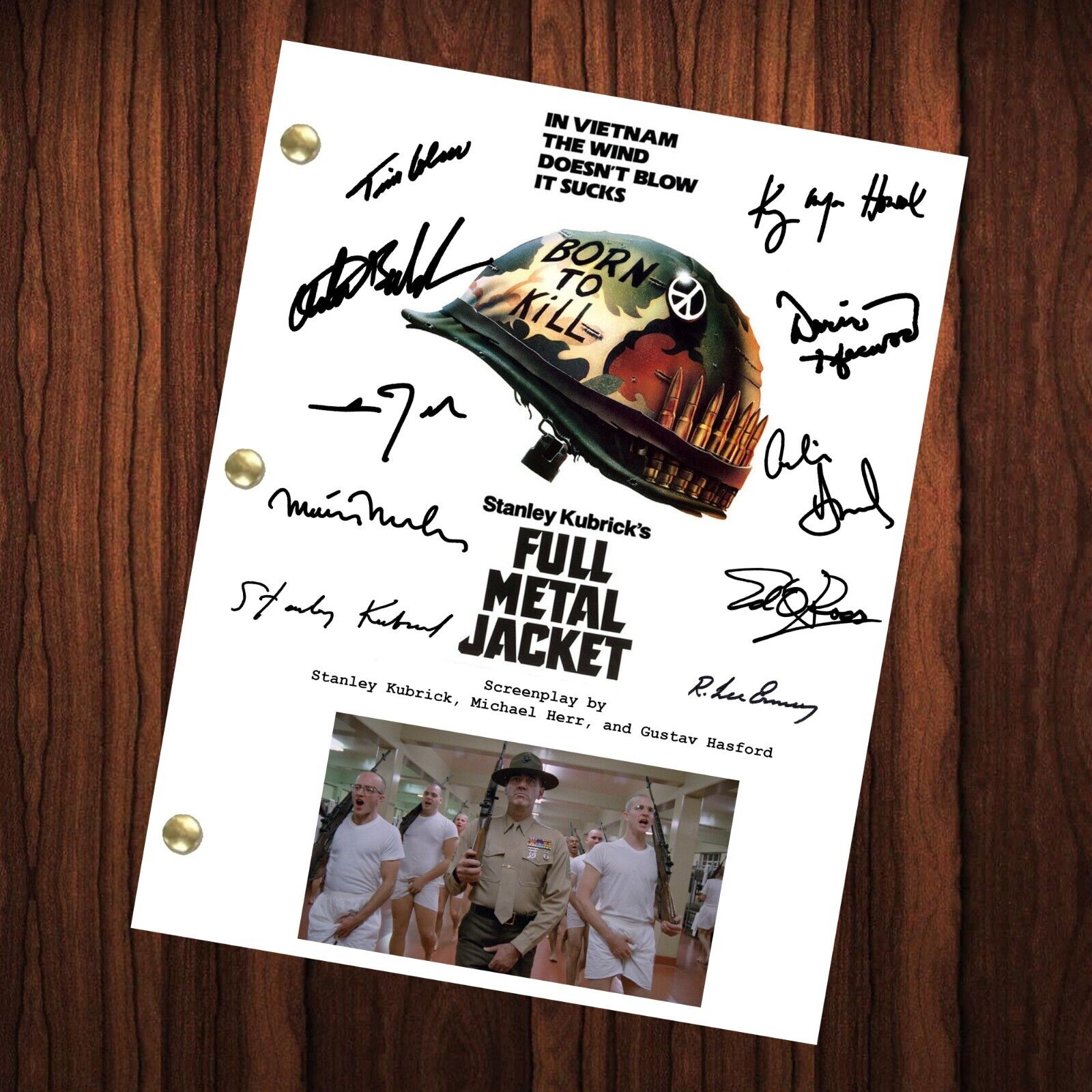 Full Metal Jacket Movie Script Autographed Signed Script Stanley Kubrick