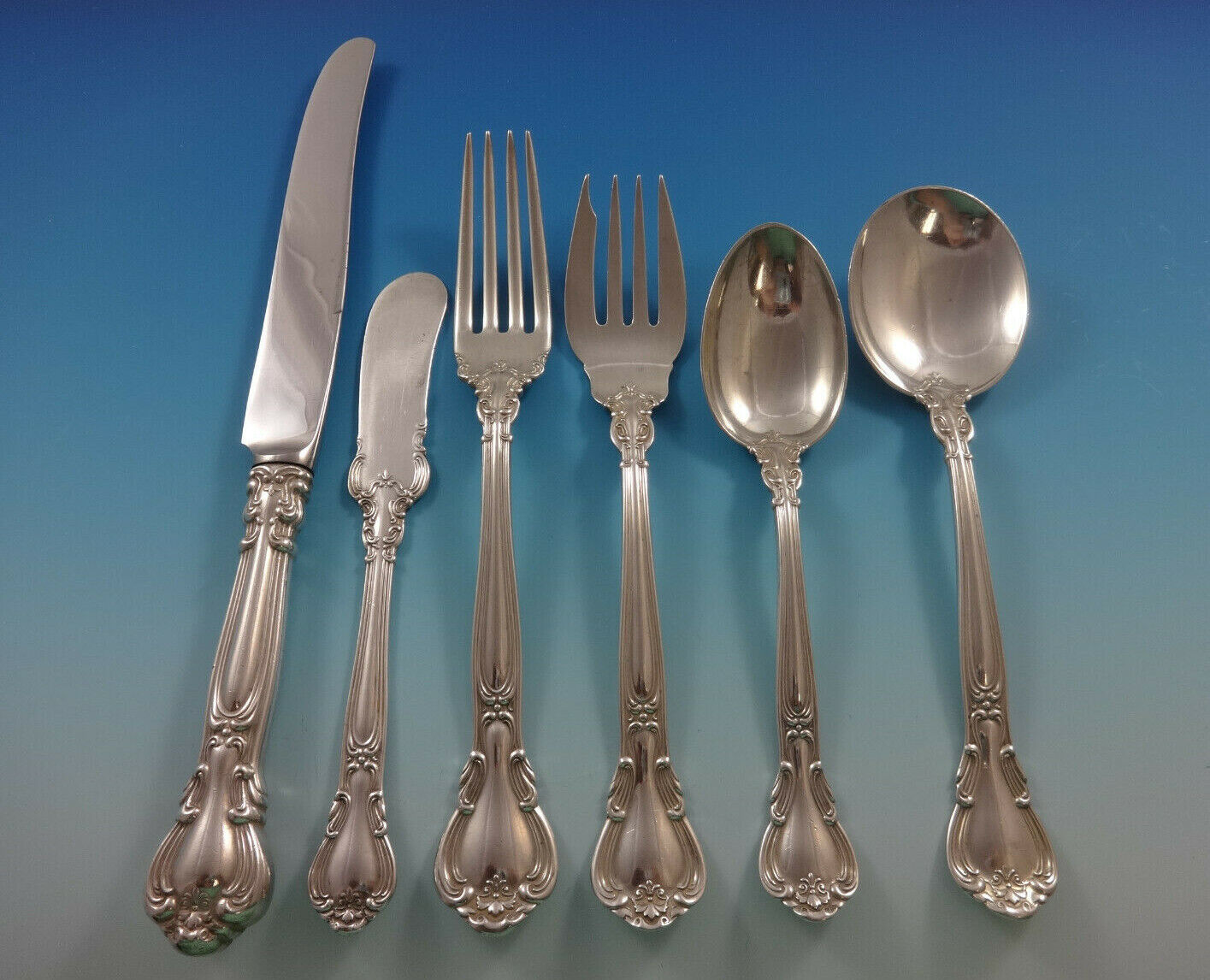 Chantilly by Gorham Sterling Silver Flatware Set Service 38 Pieces