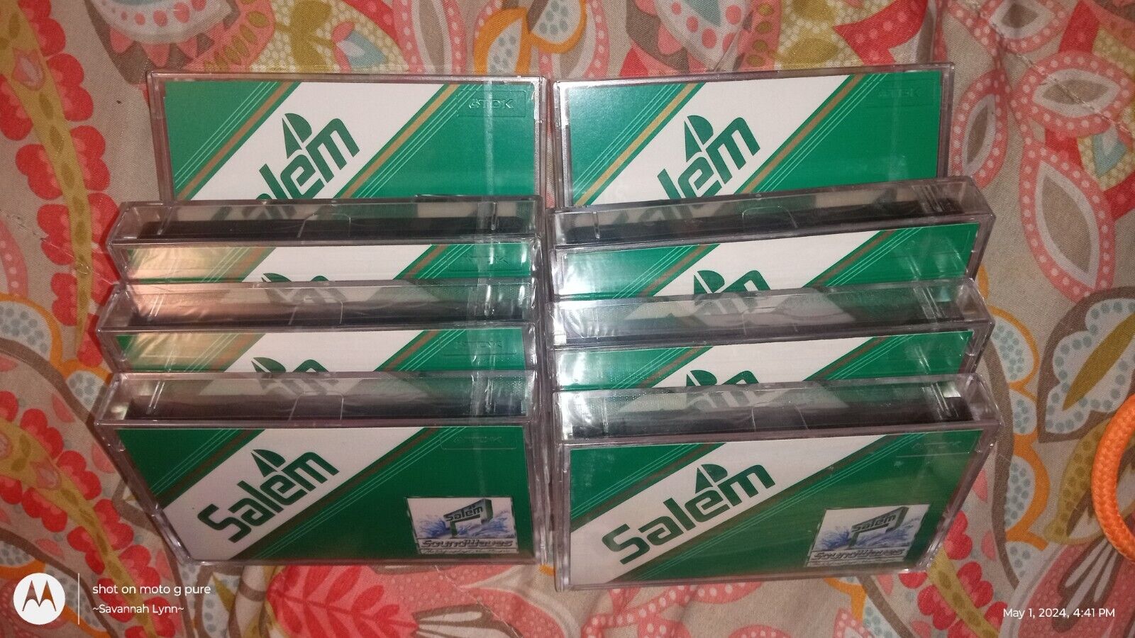 Vintage Salem Cigarette TDK D90 Type I Blank Cassettes New Sealed Lot Of 8 #3
