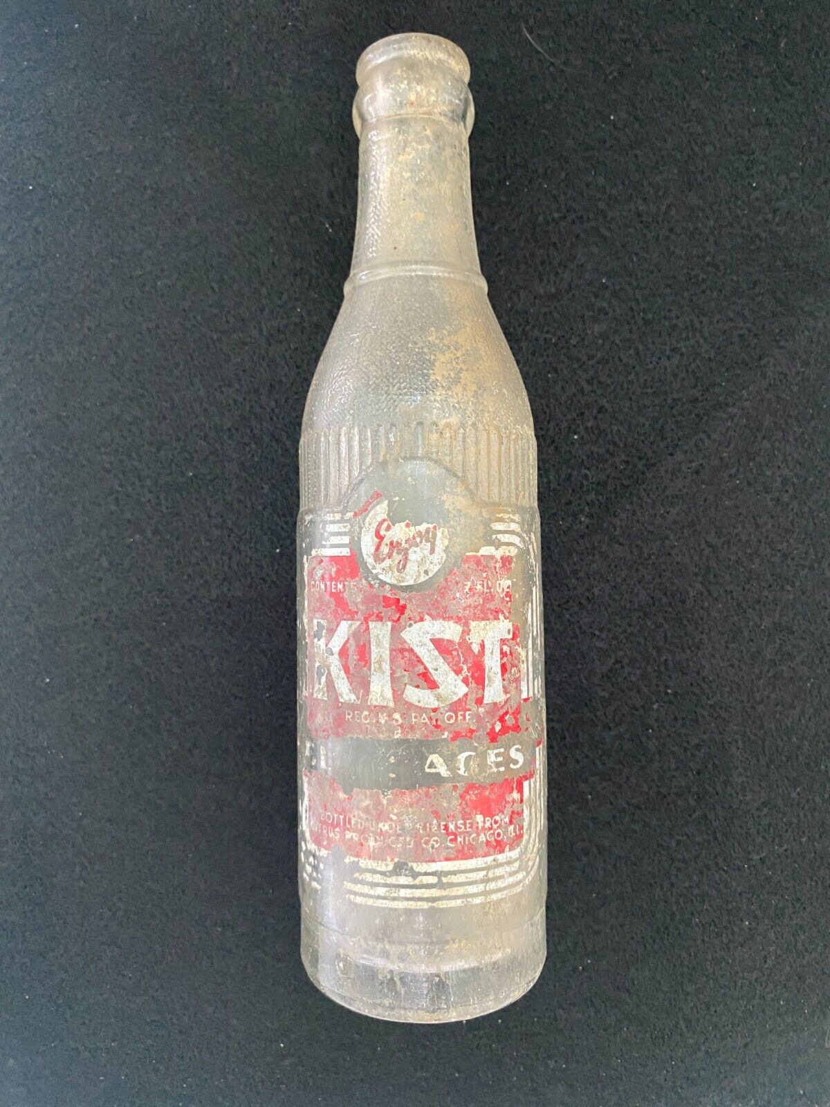 Old Vintage KIST Bottle Uncleaned