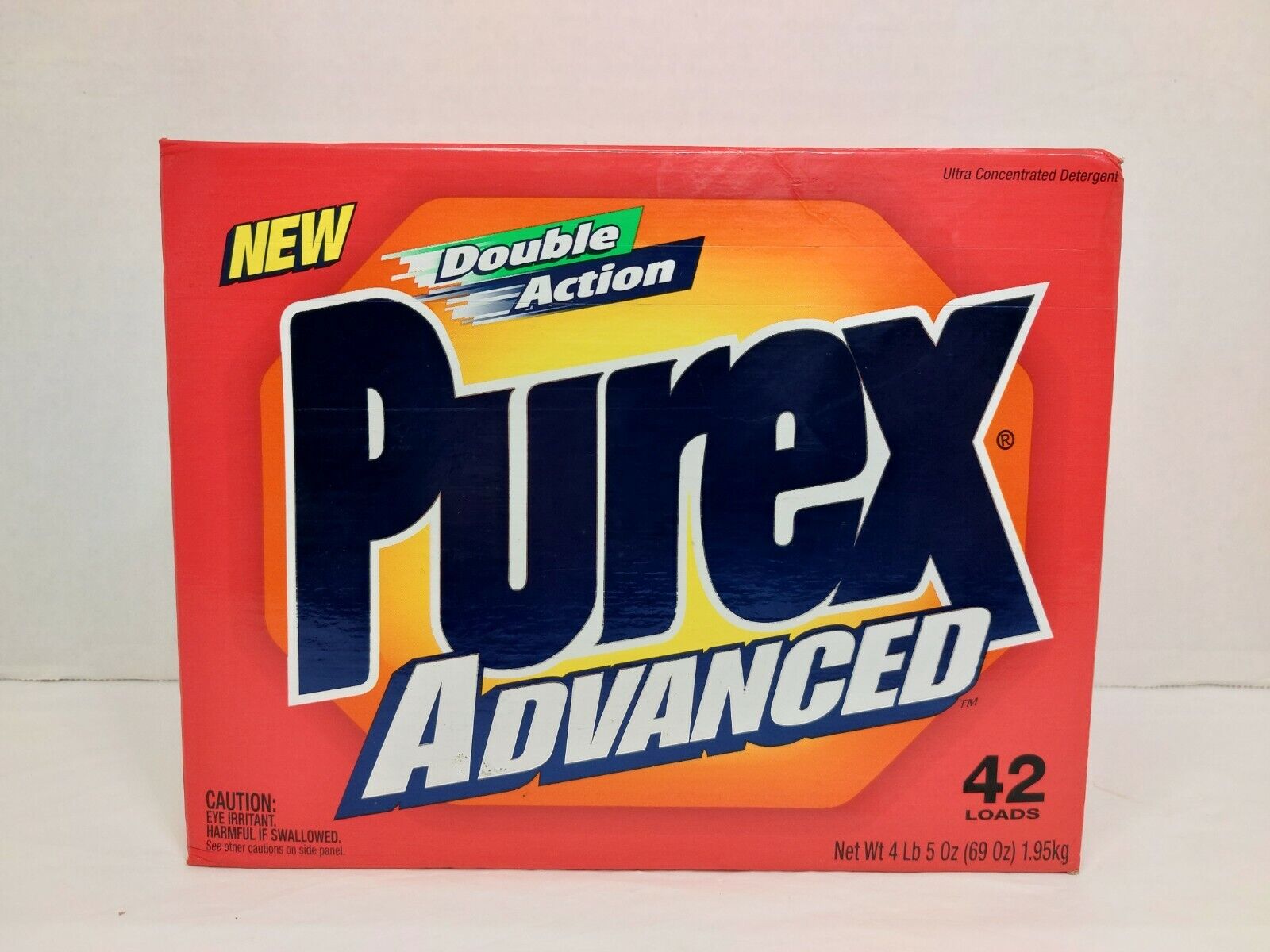 Vintage Box Purex Advanced Double Action Laundry Detergent Powder NOS 90s 1999