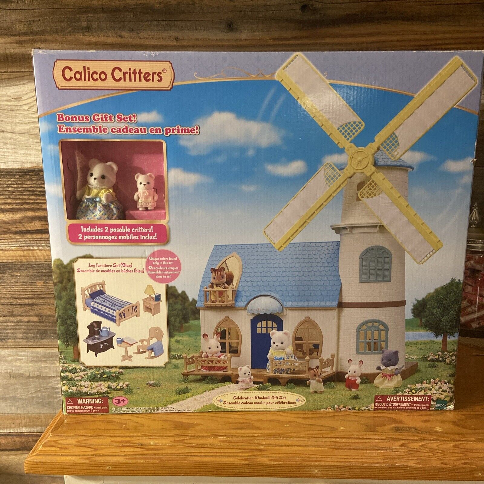 NEW Calico Critters Celebration Windmill Gift Set.