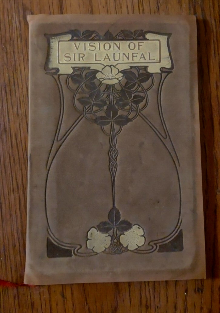 Vision of Sir Launfal c. 1900 J R Lowell / Holy Grail / King Arthur / Leather