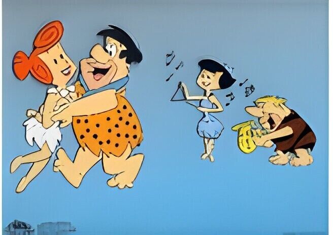 The Flintstones Jam Session Original Sericel Limited Edition Animation Art COA