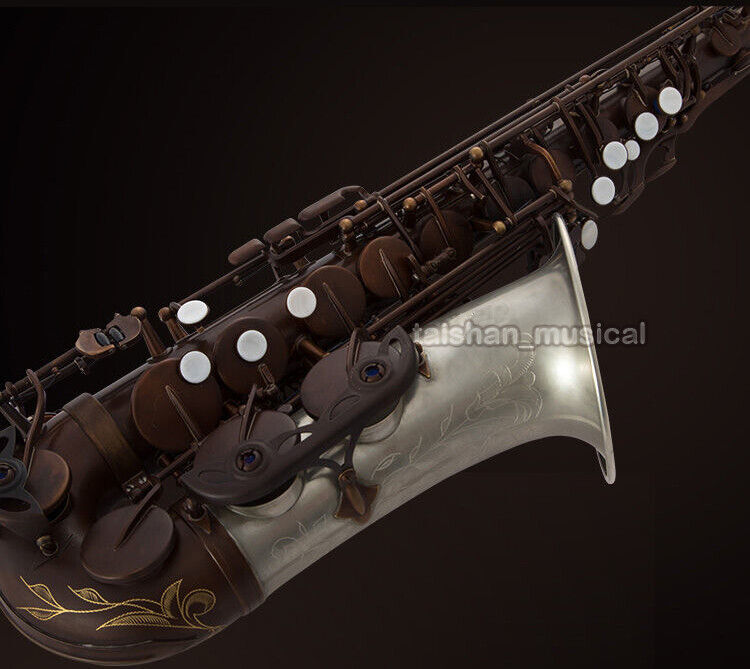 Customized Retro Unlacquer Alto Saxophone Mark VI Type Sax cupronickel Bell