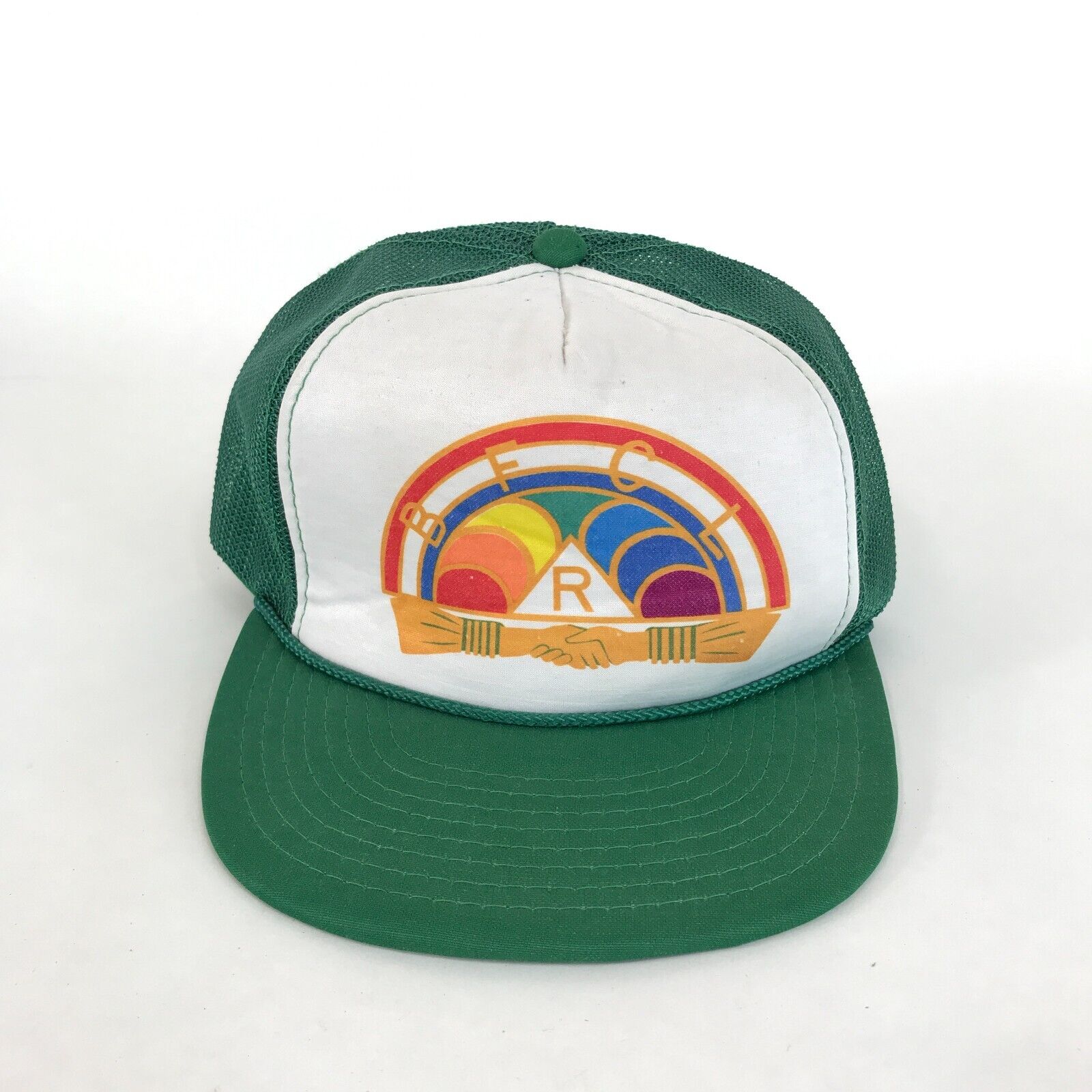 Vintage BFCL Hat IORG International Order Rainbow For Girls Masonic Trucker Cap