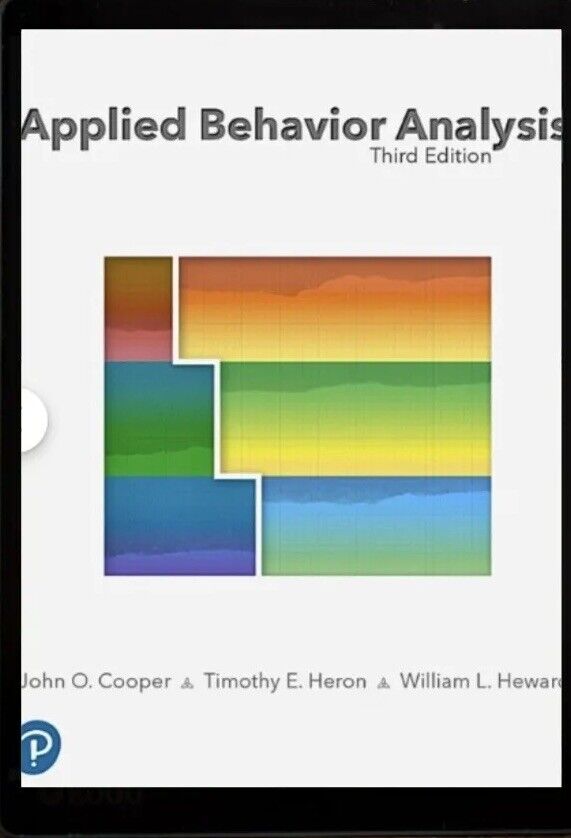 Applied Behavior Analysis by John Cooper 3rd Edition (EBOOK-MAIL DELIVERY ONLY)