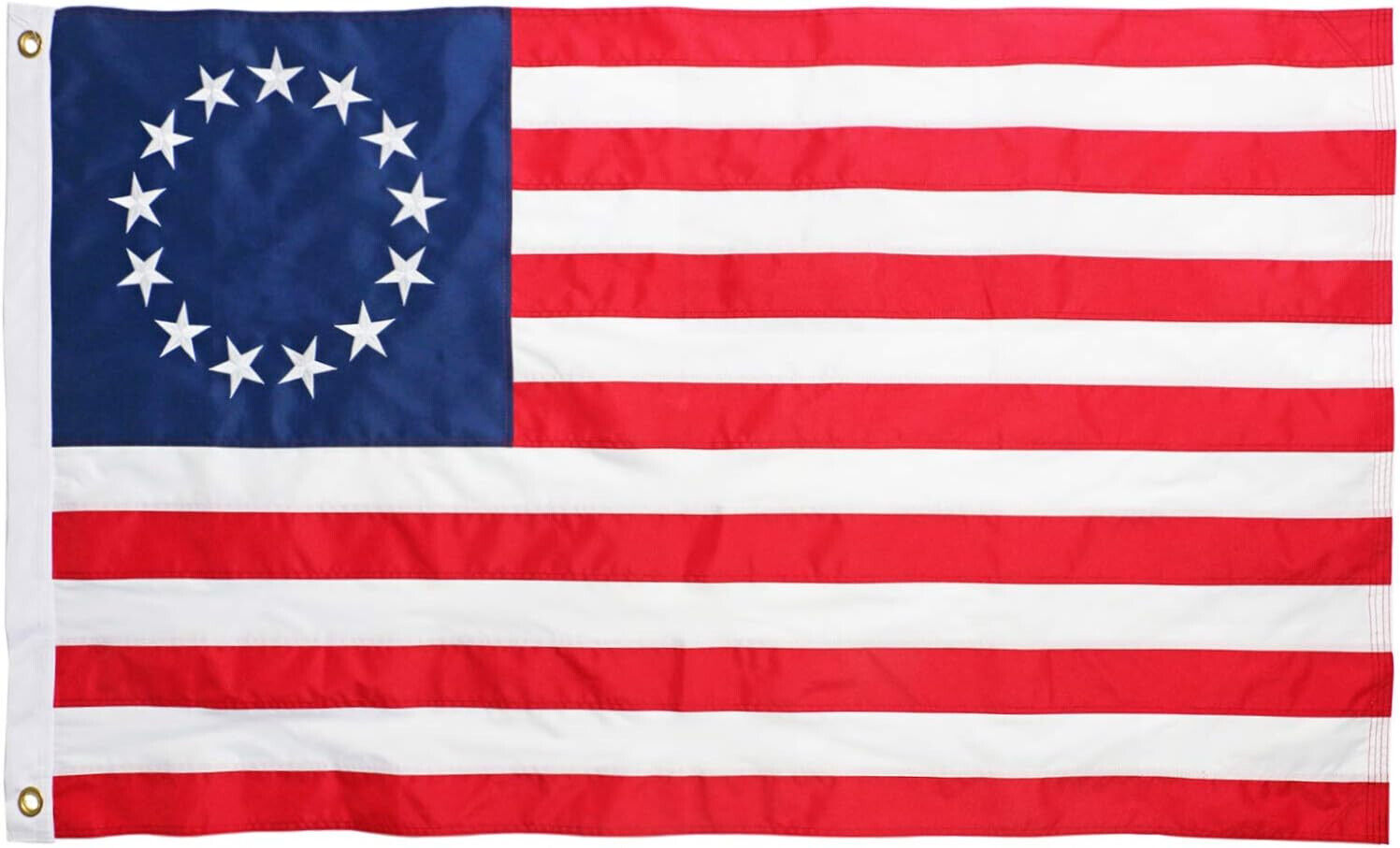 Embroidered Betsy Ross Flag 3x5ft Historical American Flag 13 Star US Flag