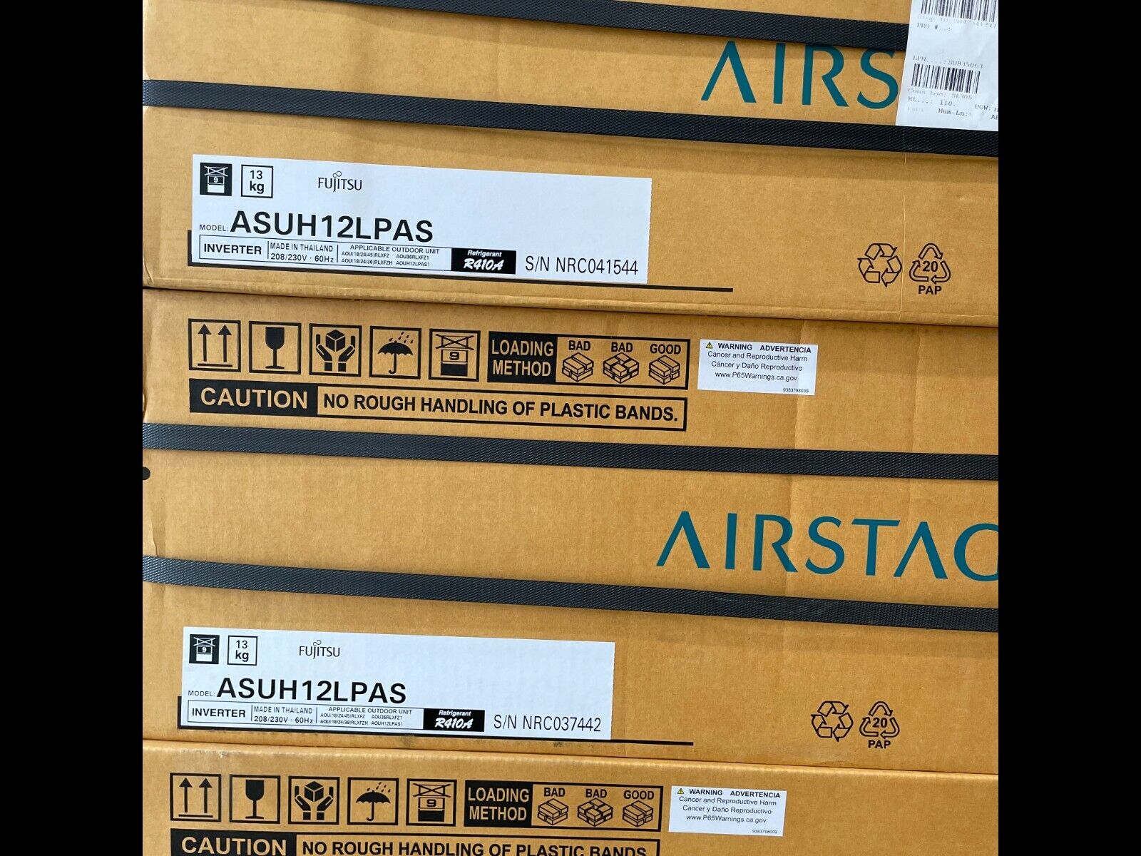 New 4 Zone Fujitsu Airstage Inverter With Box 12BTU With Condenser