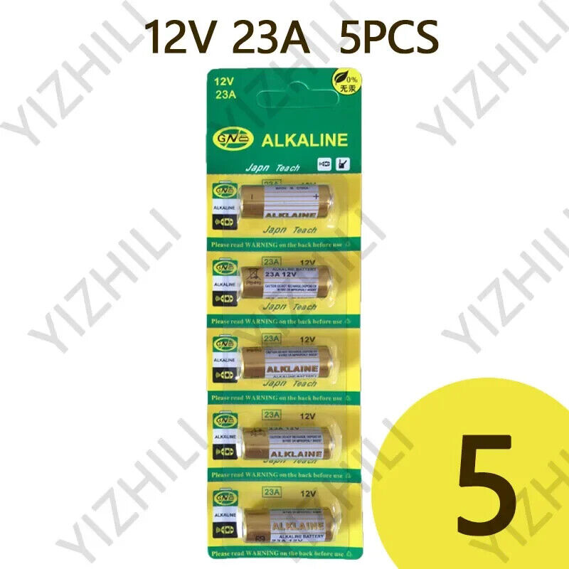 5PCS/1Pack 23A 12V Alkaline Battery