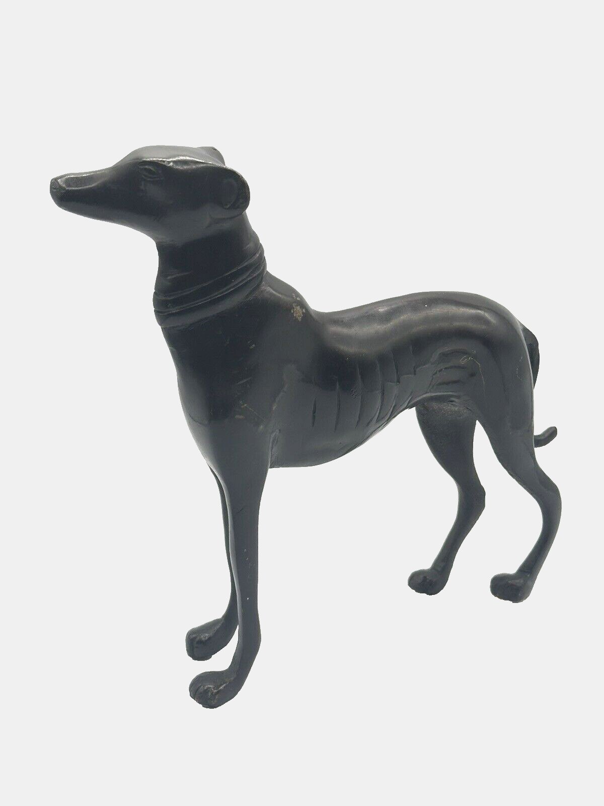 Vintage Greyhound Whippet Dog Figurine Sculpture Metal Heavy
