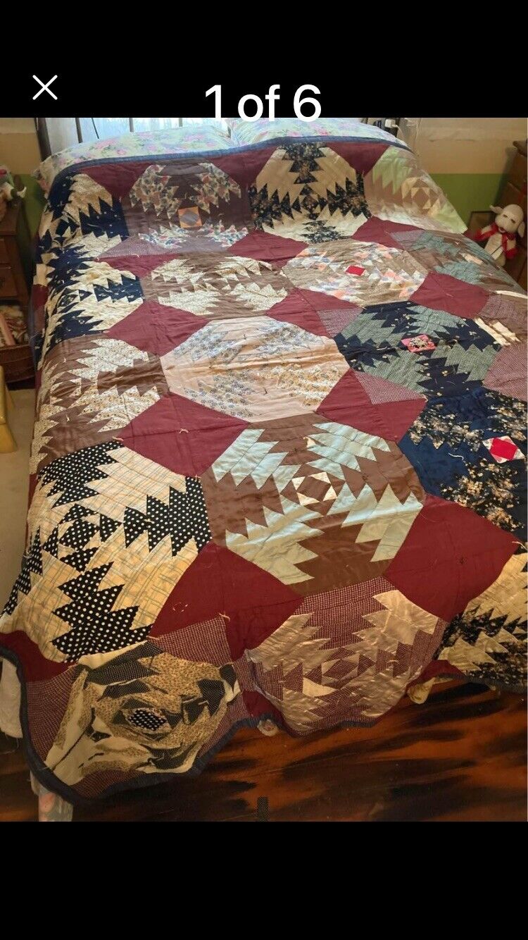 Antique Early 1900’s Victorian Quilt For Collector’s