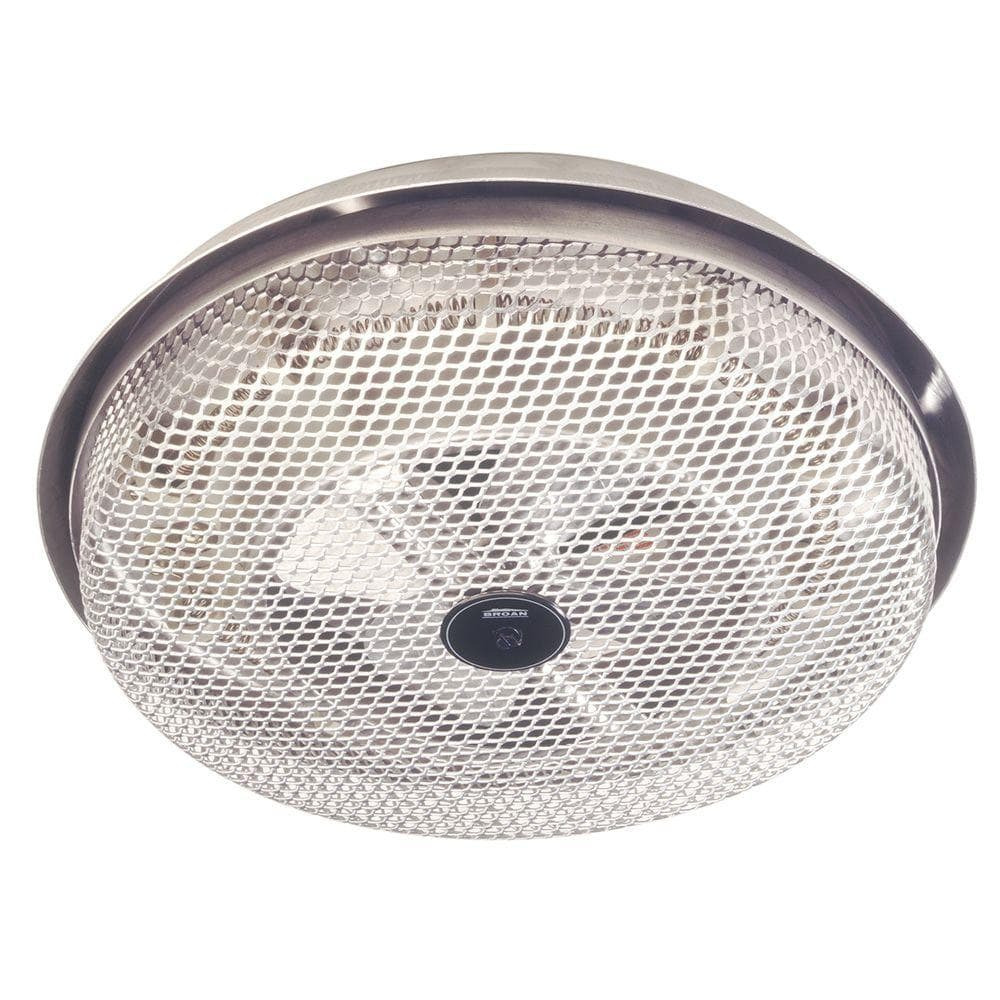Surface-Mount Fan-Forced Ceiling Heater 1,250-Watt Bathroom Mudroom Office Heat