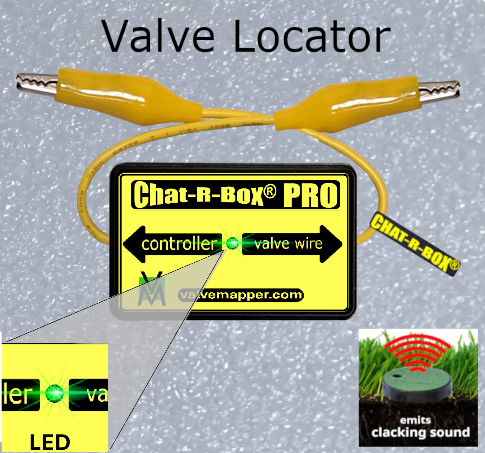 ✅Lawn Valve Locator Chat-R-Box® Pro w/LED, Valve Finder, find lost valves