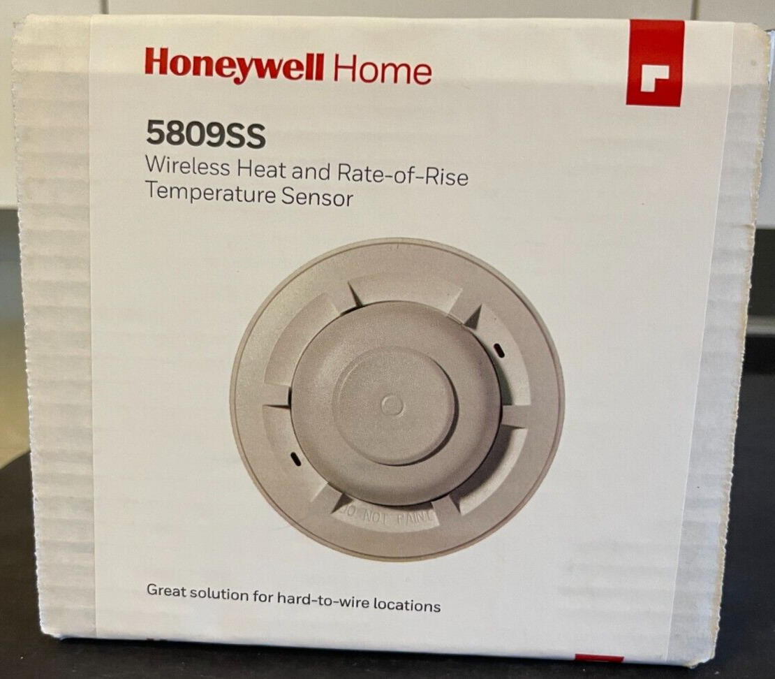Brand New Honeywell 5809SS Wireless Fixed Heat & Rate-of-Rise Temperature Sensor